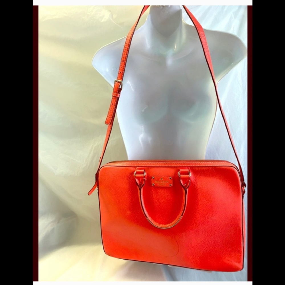 Kate Spade ♠️ Leather Laptop  Crossbody Bag
